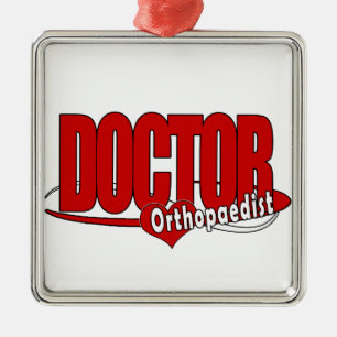 ORTOPEDIST LOGOTYP BIG RED DOKTOR JULGRANSPRYDNAD METALL