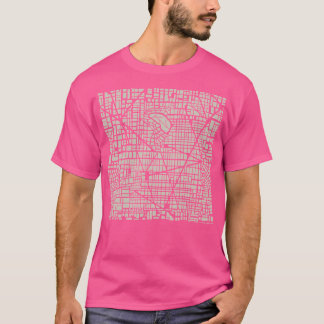 Ortplanen för sjölöst Karta T Shirt