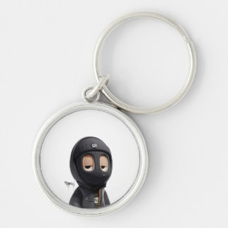 - Orts Minion Rund Silverfärgad Nyckelring