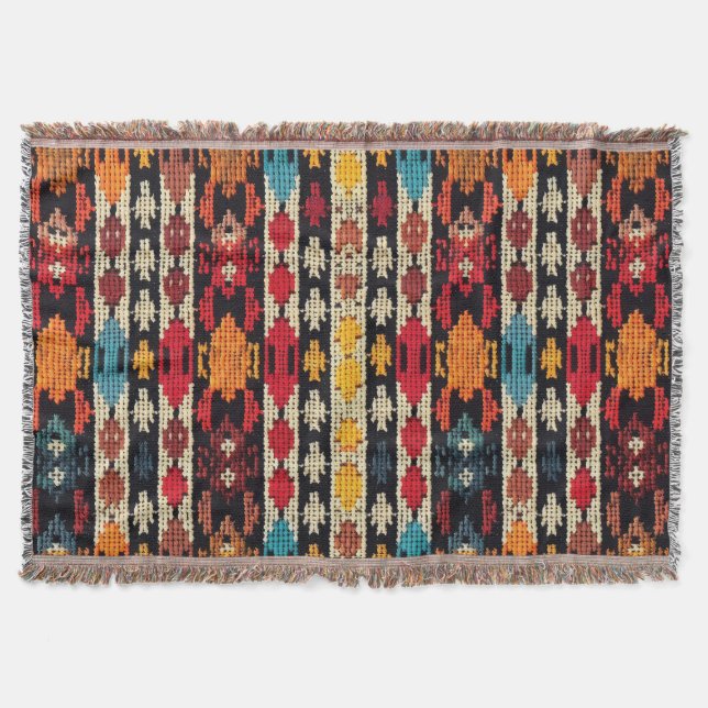 Örtskuren stamdesign filt (Framsidan)