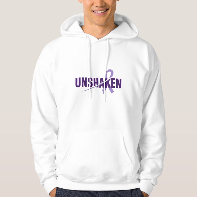 ORUGGAD – Epilepsimedvetenhet Purple Day-design Hoodie (Framsida)