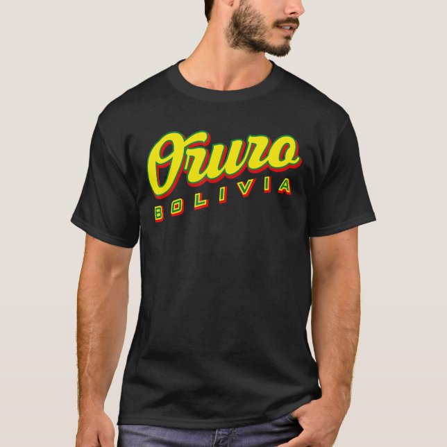 Oruro Bolivia T Shirt (Framsida)
