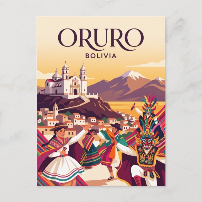 Oruro, Bolivia Vykort (Framsida)