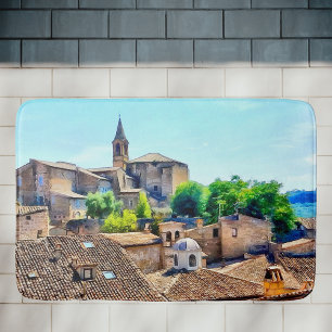 Orvieto Italien Hillside Badrumsmatta