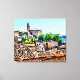 Orvieto Italien Hillside Canvastryck