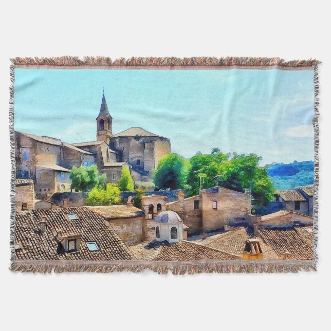Orvieto Italien Hillside Filt (Framsidan)