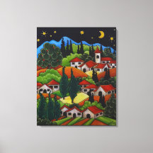 Orvieto Italien Painting- Kanvastryck