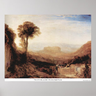 Orvieto, målad i Rom av Joseph Turner Poster