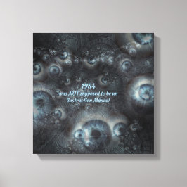 Orwell 1984 Big Brother temade kanvastryck. Canvastryck