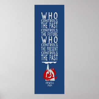 Orwell 1984 för mörkens bakgrund som kontrollerar poster