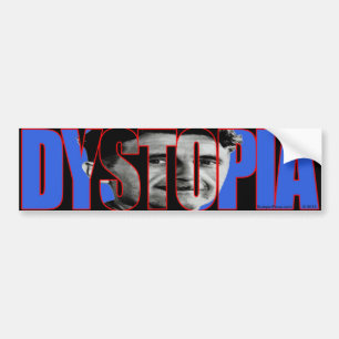 Orwell Dystopia Bumper Sticker Bildekal