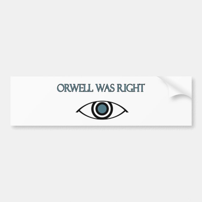Orwell hade rätt bildekal (Framsidan)