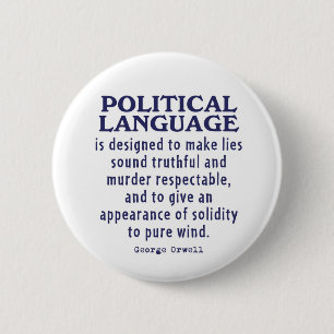 Orwell på politiskt språk knapp