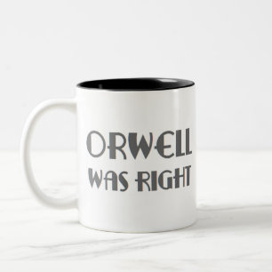orwell var höger Två-Tonad mugg