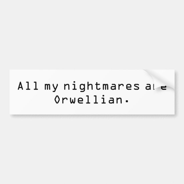 Orwellian bildekal (Framsidan)