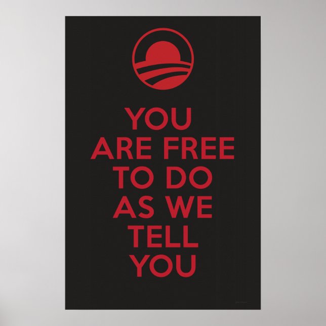 Orwellian Obama 2 Poster (Framsidan)