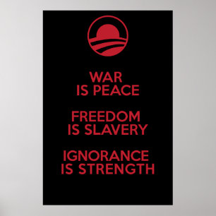 Orwellian/Obamian definitioner Poster