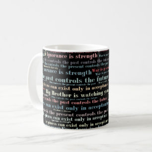 Orwells citat kaffemugg