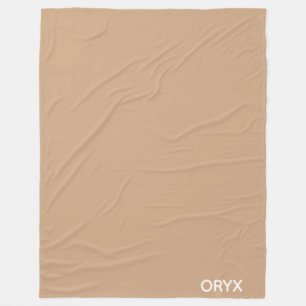 Oryx brunbeige färg namn fleecefilt