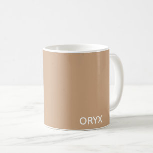 Oryx brunbeige färg namn kaffemugg