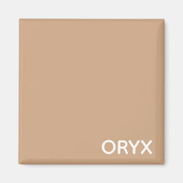 Oryx brunbeige färg namn magnet