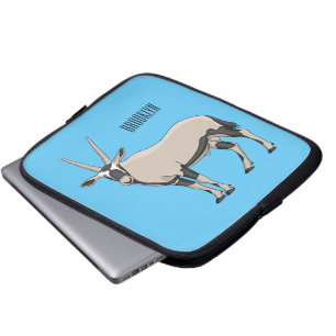 Oryx-illustration för tecknad laptop fodral