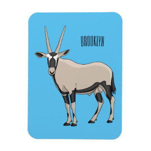 Oryx-illustration för tecknad magnet