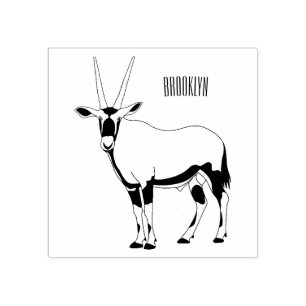 Oryx-illustration för tecknad stämpel