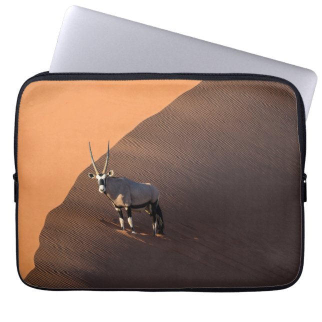 Oryx på kant, Namibia Laptop Fodral (Framsidan)