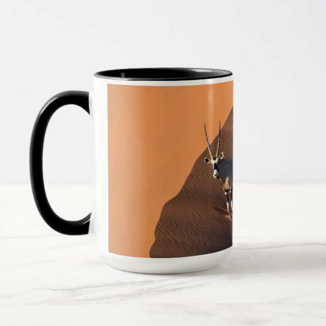 Oryx på kant, Namibia Mugg (Vänster)