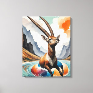 Oryx tycker om att Flyta Resa Canvastryck