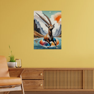 Oryx tycker om att Flyta Resa Poster