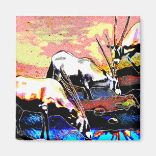 Oryxantilop tre magnet