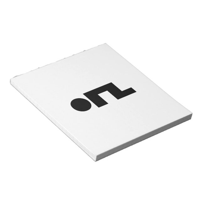 ORZ Emoticon Kaomoji Emoji Anteckningsblock (Vinklad)