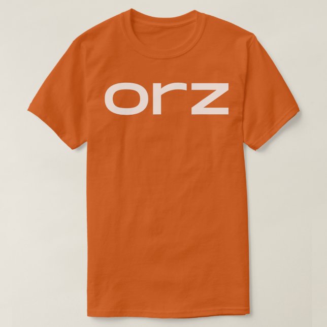 orz gakkuri dozita t shirt (Design framsida)