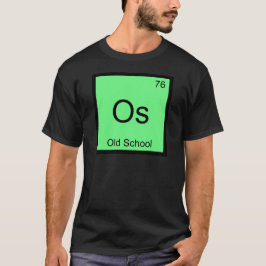 Os - Gammaldags Kemiskt Elementsymbol T-Shirt