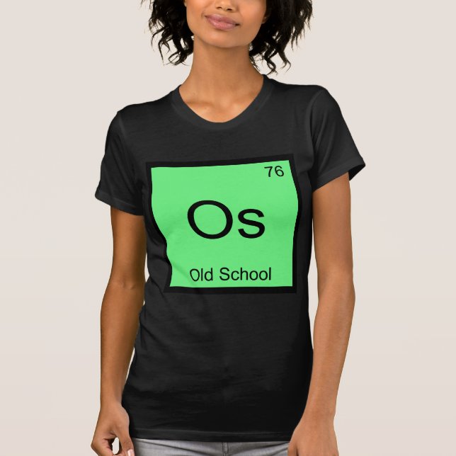 Os - Old school-kemi-Inslag-symbol T-Shirt (Framsida)