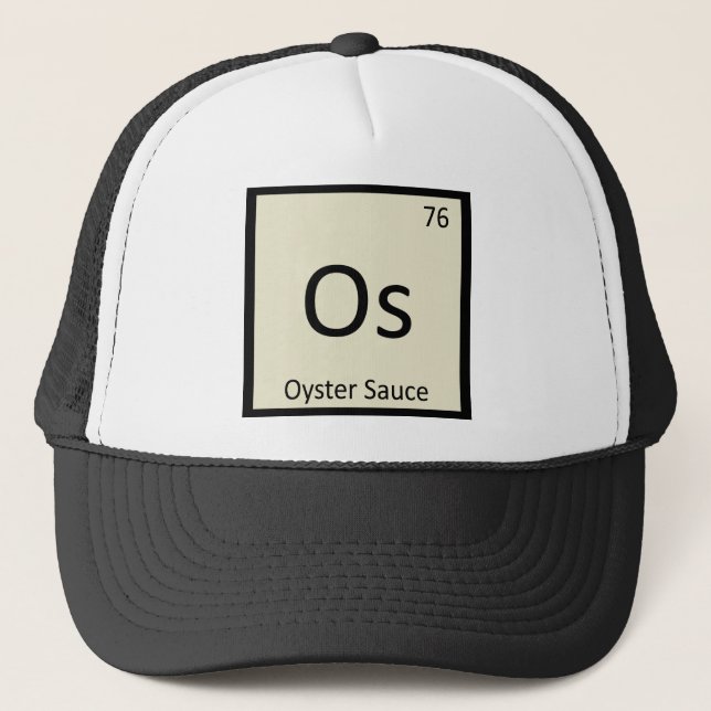 Os - Ostron Sauce Chemistry Periodic Bord Keps (Framsida)