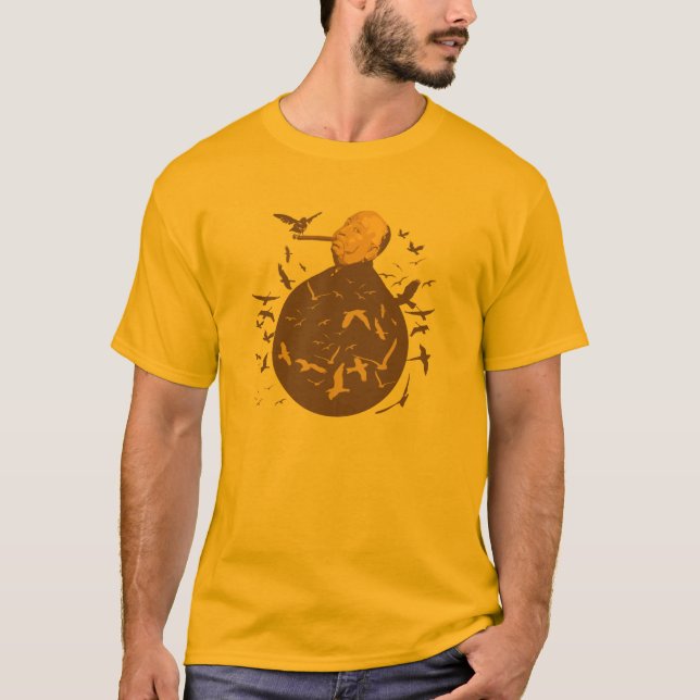 Os Pássaros - de Hitchcock Tee Shirt (Framsida)
