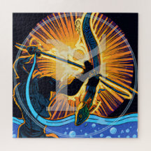 Os Rune Art Puzzle | Anglo-saxiska Viking Runic ᚩ