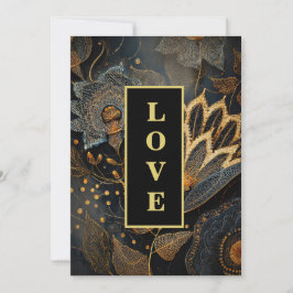 *~ OSA 20 AR26 QR Guld Snöre KÄRLEK Vintage bröllo Inbjudningar