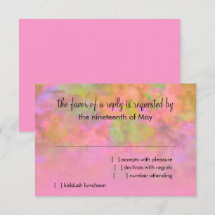 OSA Abstrakt design i Rosa Kort
