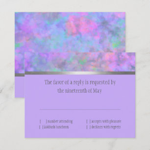 OSA Abstrakt Lila Rosa Blue Silver