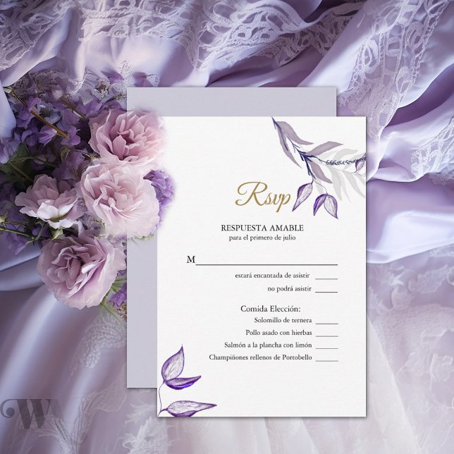 OSA Acuarela Follaje Púrpura Kort (Skapare uppladdad)