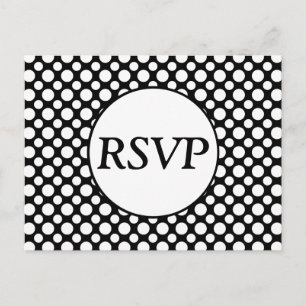 OSA Anpassningsbar Vit Polka dots vykort