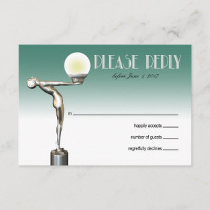 OSA Art Deco Glam Nouveau teal Kort