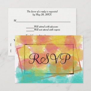 OSA Artsy Gouache Geometric Watercolor Kort