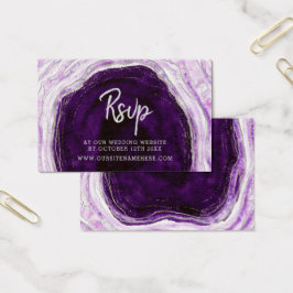 Osa av Amethyst Lila Geode-webbplatsen Infoga kort