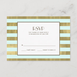Osa av Blue Gold Foil Rand Kort