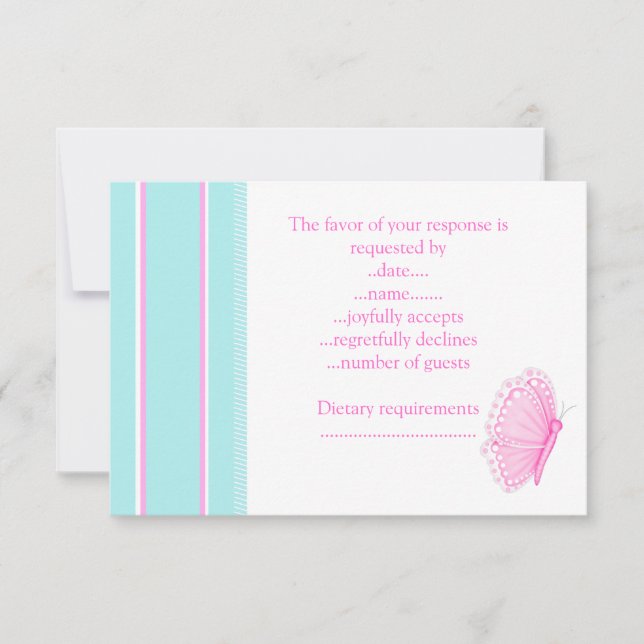 Osa AV BUTTERFÄRDIG FLUTTER Kort (Framsida)